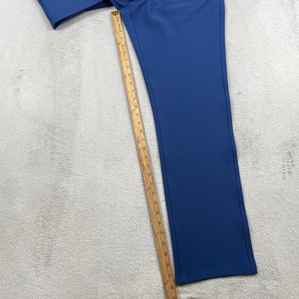 New FootJoy Athletic Fit Pants Mens 34x32 Blue Slim Fit Wicking Stretch Golf